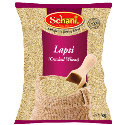 Shredded Wheat (Bulgur) | Cracked (Crushed) Wheat | Lapsi Coarse (Daliya) 1kg Schani