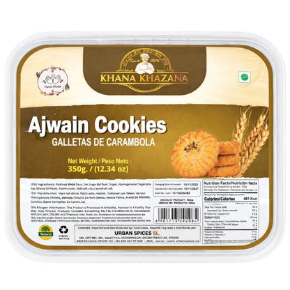 Galletas de Carom | Ajwain Cookies (Carrom Seeds Biscuits) 200g Khana Khazana