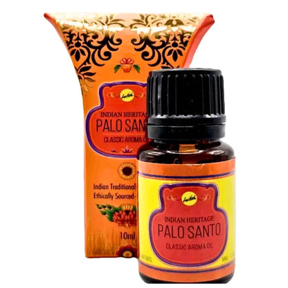 पालो सैंटो सुगंधित तेल | पालो सैंटो शुद्ध सुगंधित सुगंध तेल 10ml भारतीय विरासत