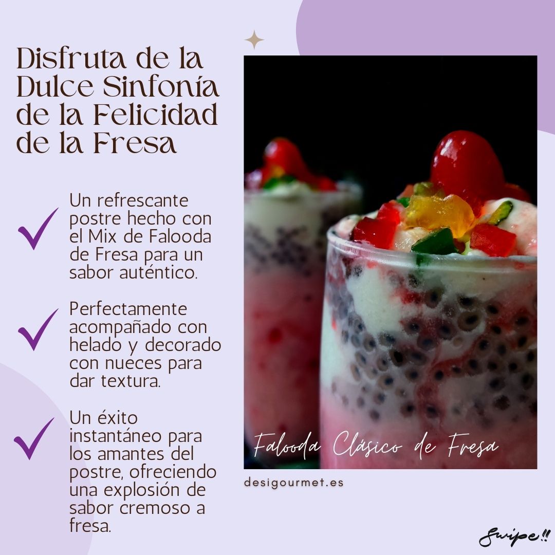 Classic Strawberry Falooda: creamy, sweet, and topped with nuts.