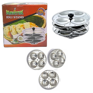 Idli Maker (Stand) in stainless steel - 3 Plate