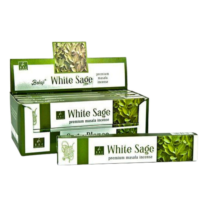 Incienso | Incense Stick White Sage (Masala Agarbatti ) 15g Balaji