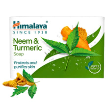 Cargar imagen en el visor de la galería, Jabon de Neem y Curcuma | Neem &amp; Turmeric Soap 125g Himalaya