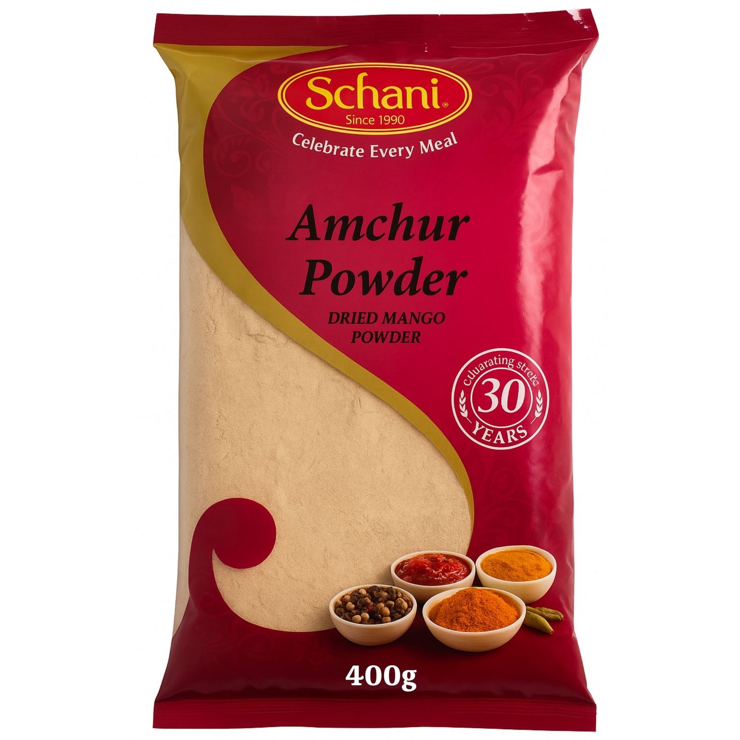 Mango verde en Polvo | Dry Mango Powder | Amchoor (Amchur) Powder 400g Schani