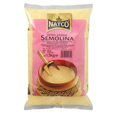 Sémola de Trigo | Extra Coarse Semolina | Ex. Coarse Sooji /Suji 1.5kg Natco
