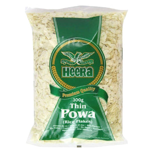 Copos de Arroz finos | Rice Flakes Thin | Poha Thin (Pawa) 300g Heera