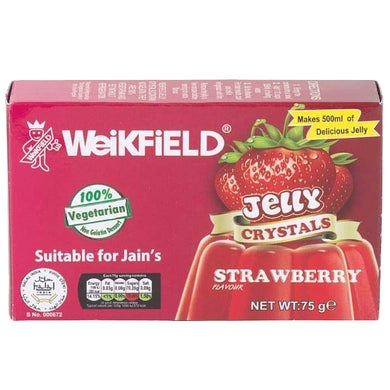 Gelatina de Fresa | Strawberry Jelly Crystals 75g Weikfield