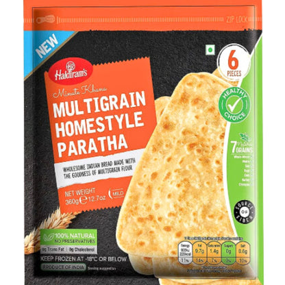 Pan estilo de casa de multigrano | Homestyle Multigrain Paratha 360g/6pcs. Haldiram