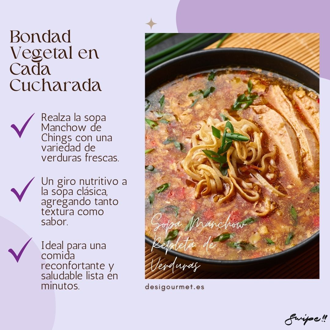 Hearty Sweet Corn Chicken Soup, enhanced with Chings' instant mix.-Eleva la sopa instantánea de maíz dulce de Chings con pollo desmenuzado. -Una mezcla nutritiva que combina la dulzura del maíz con el sustancioso pollo. -Ideal para una comida satisfactoria que está lista en poco tiempo.
