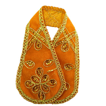 Vestido de estatua de dios | God statue designer dress | Poshak for God idol (aprox. 21cm)