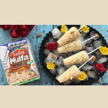 Mezcla de postre helado Kulfi | Kulfa Khoya Dessert Mix Badami 152g Laziza