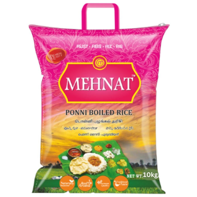 Arroz precocido Ponni | Ponni Boiled Rice 10kg Mehnat