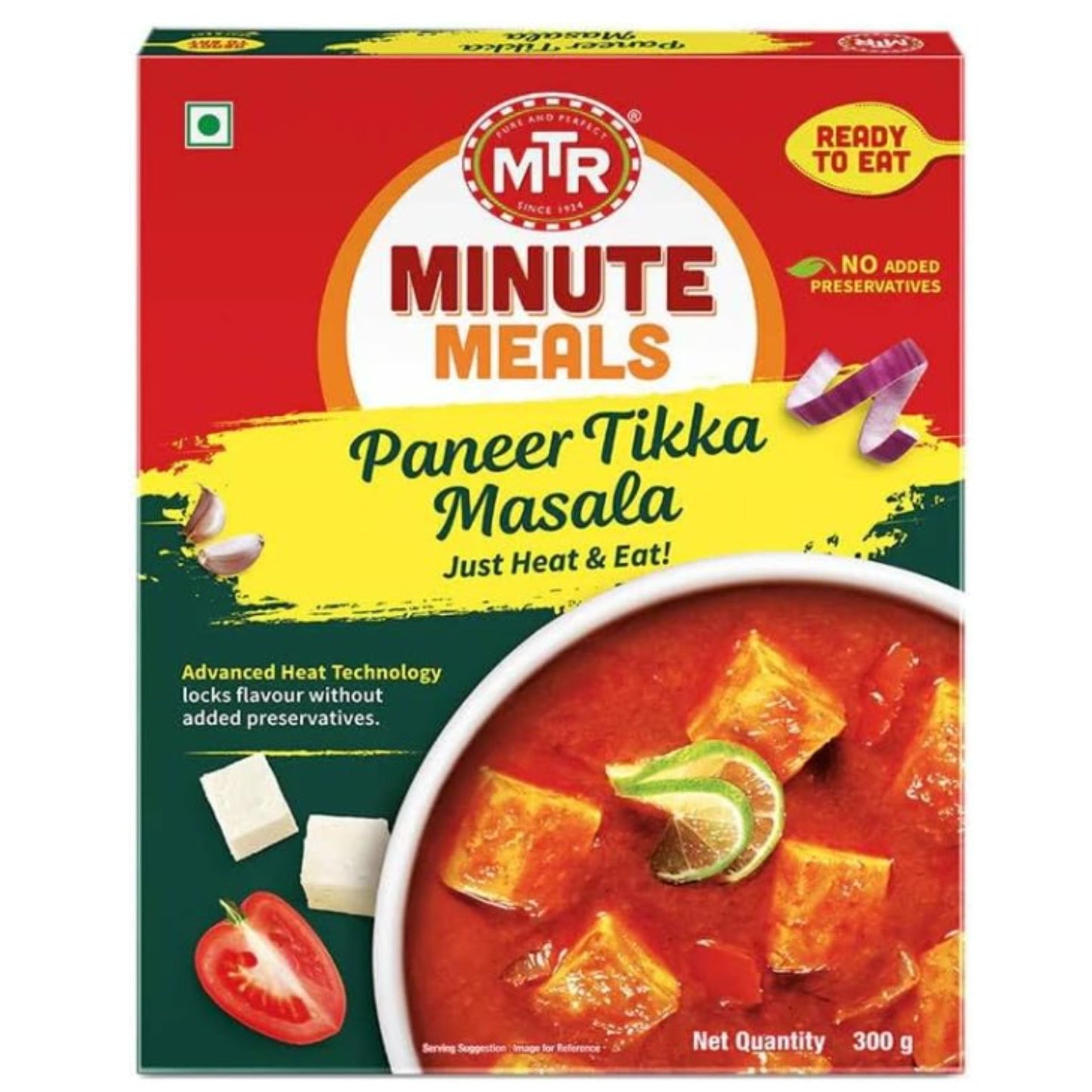 Queso Indio en Salsa Tikka | Paneer (Tofu) Tikka Masala 300g MTR
