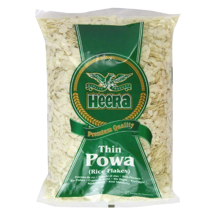 Copos de Arroz finos | Rice Flakes Thin | Poha Thin (Pawa) 1kg Heera