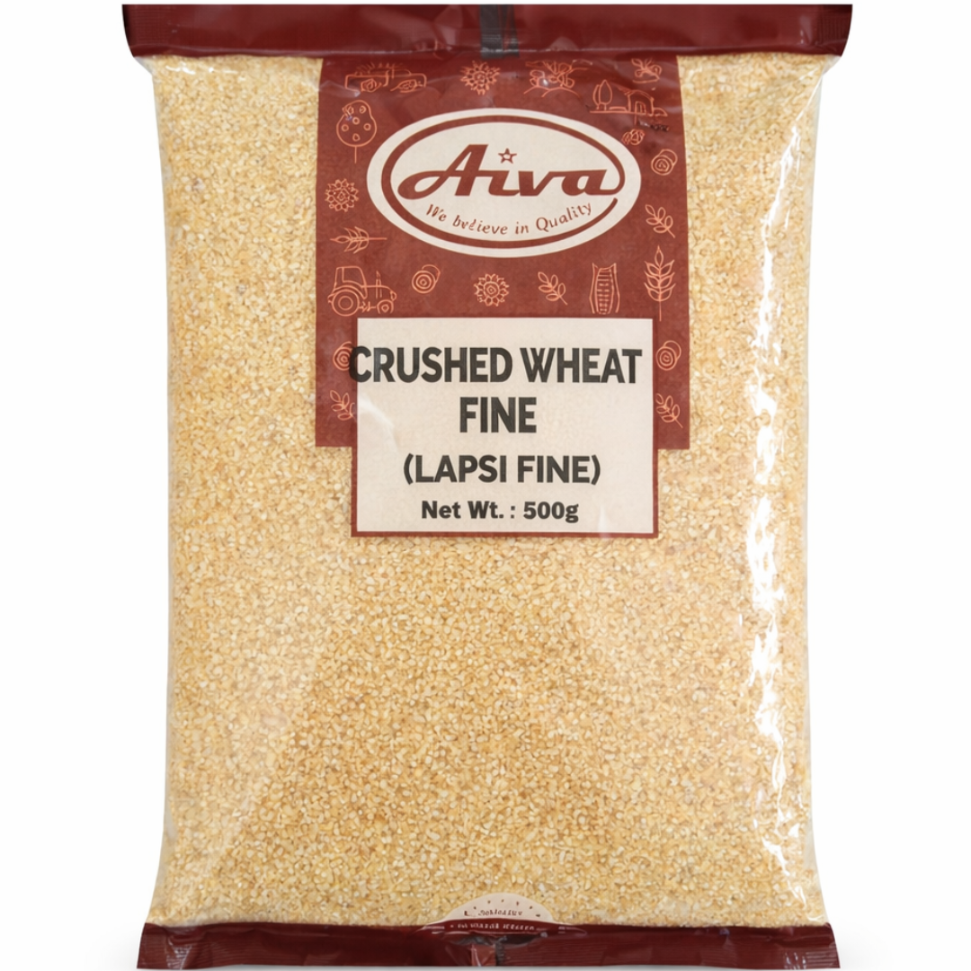 Shredded Wheat (Bulgur) | Crushed Wheat Fine | Lapsi Fine (Daliya) 500g Aiva