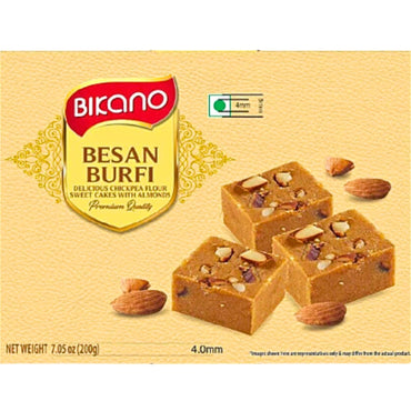 Dulce de besan burfi | Chickpea Fudge | Besan Burfi 400g Bikano