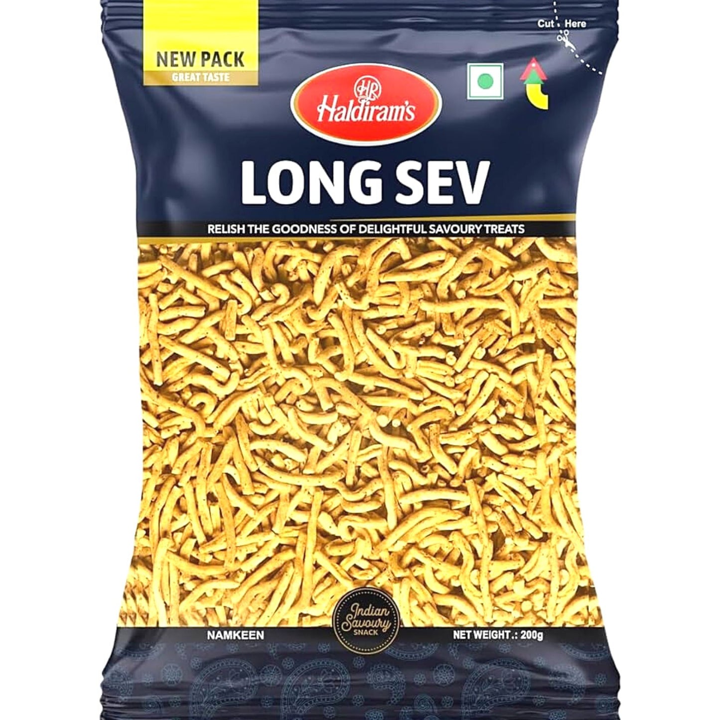 Aperitivos Long Sev | Long Sev 200g Haldiram