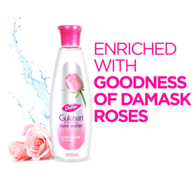 Agua de Rosas | Rose Water (Gulabari) 250ml Dabur