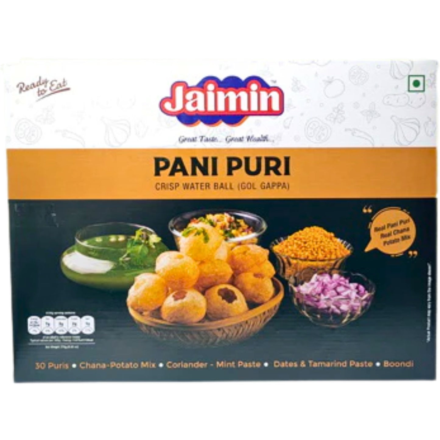 Aperitivos Pani Puri | Pani Puri 30pcs. 270g Kit Jaimin