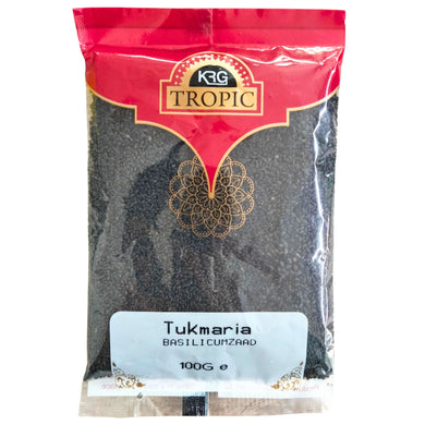 Semillas de Albahaca | Basil Seeds | Tukmaria 100g KRG