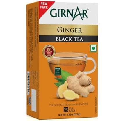 Girnar Herbal Infusion with Basil | Tulsi Green Tea 36 Tea Bags