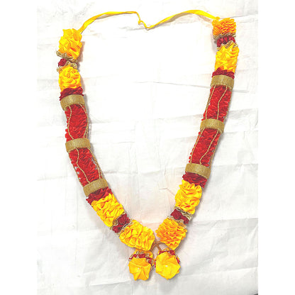 Guirnalda larga de flores artificiales para ídolo Mala | Long Artificial Flower Multipurpose Garland (Mala)