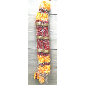 Guirnalda larga de flores artificiales para ídolo Mala | Long Artificial Flower Multipurpose Garland (Mala)