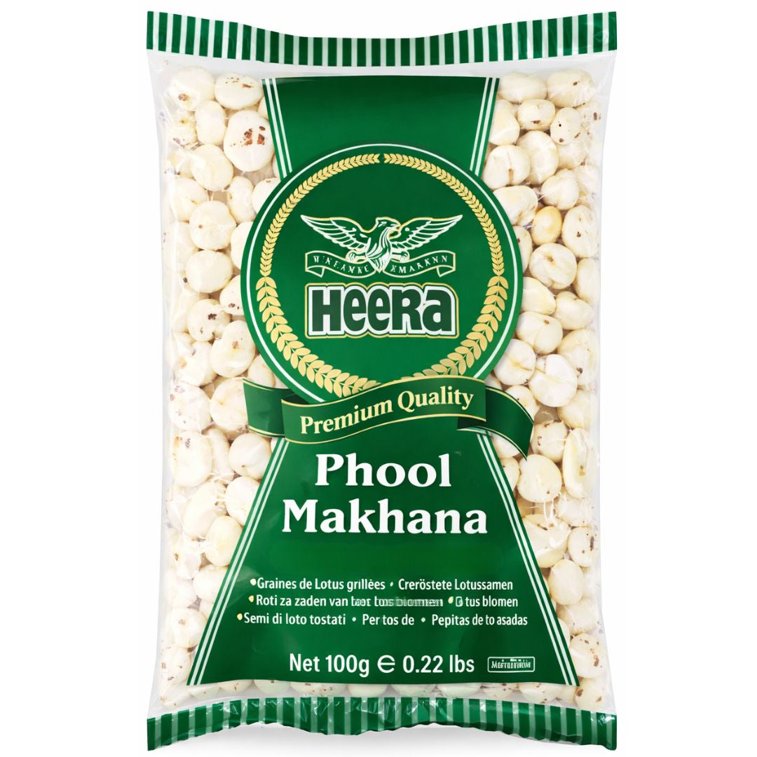 Semillas de Loto infladas | Popped Lotus Seeds | Phool Makhana 100g Heera
