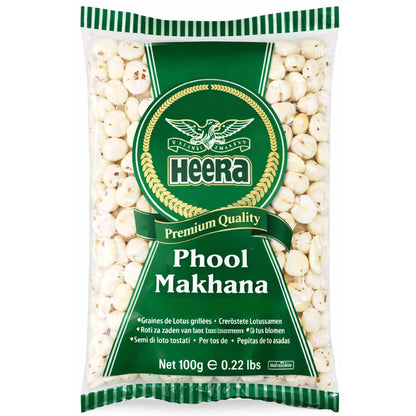 Semillas de Loto infladas | Popped Lotus Seeds | Phool Makhana 100g Heera