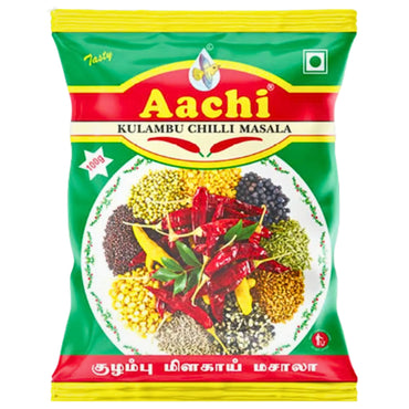 Especias Polvo de chile kulambu | Kulambu Chilli Powder 100g Aachi