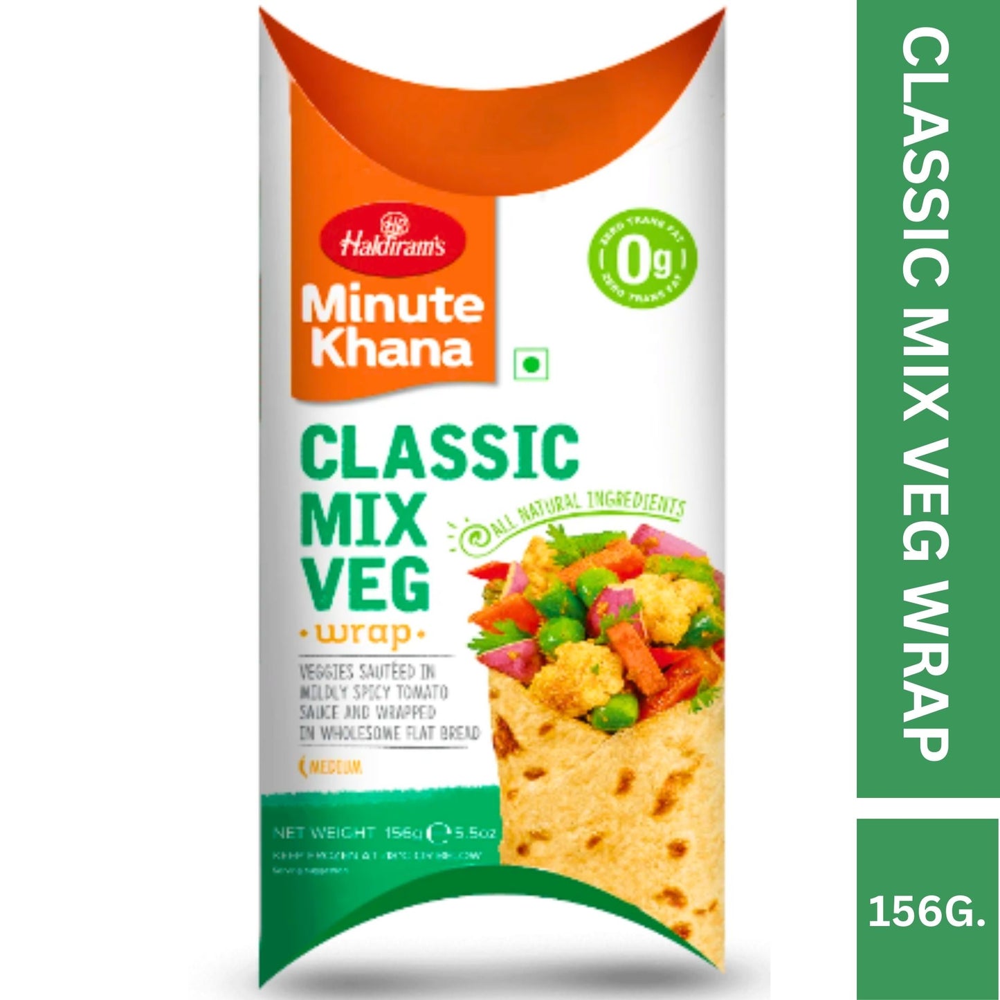 Haldiram Classic Mix Vegetable Wrap 156g 