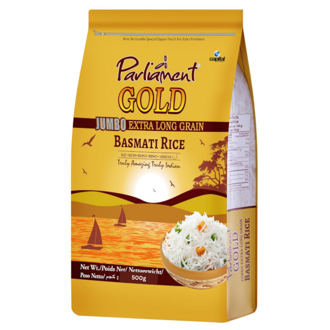 Arroz Basmati Extra Largo |  Basmati Rice Extra Long 500g "Parliament Gold"