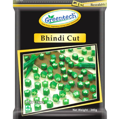 Okra cortada | Okra Cut (Lady finger) | Bhindi Cut (Frozen) 340g Greentech