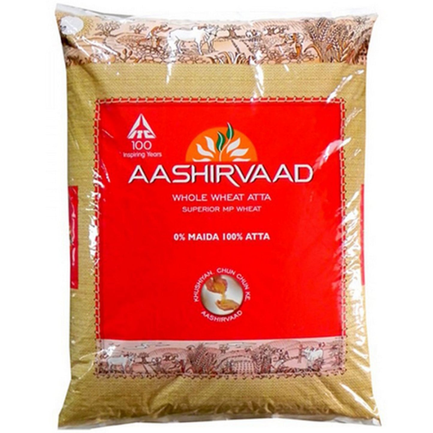 Harina de Trigo para Chapati | Wheat Flour for Chapati 1kg Aashirvaad Chakki Atta