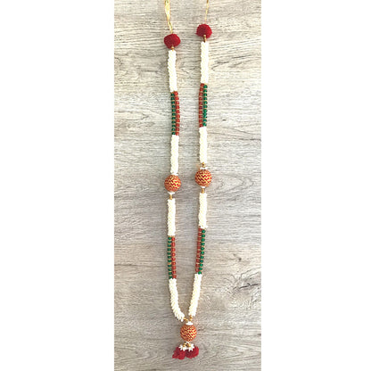 Medium Pearl Garland | Medium Artificial Flower Multipurpose Garland (Mala)