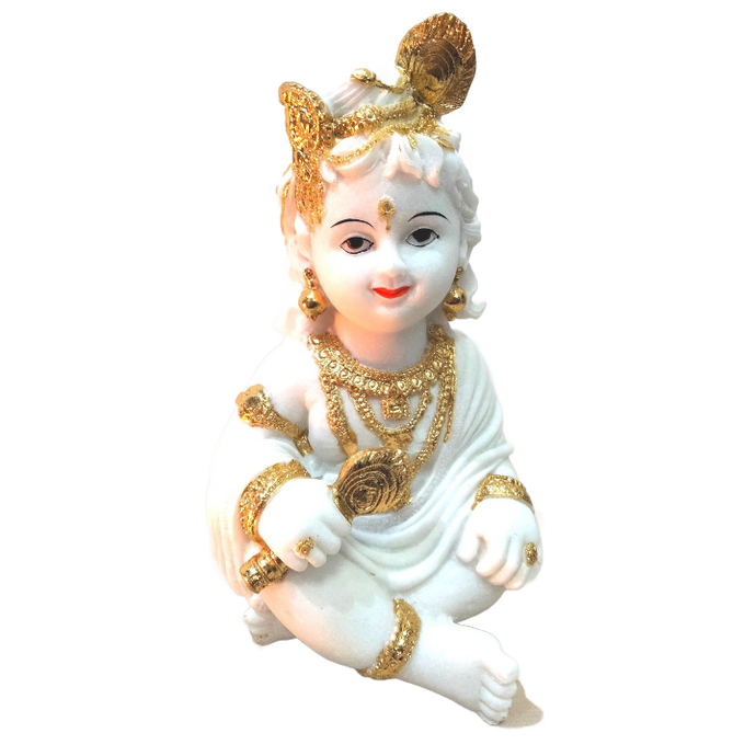 Estatuas del Señor Krishna (ídolo) en mármol blanco | Lord Krishna Statue in White Marble (Idol)