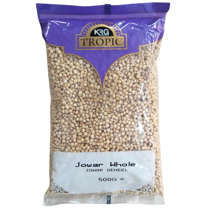 Whole Sorghum (White Pearl Millet) | Sorghum Whole | Juwar Whole 500g KRG