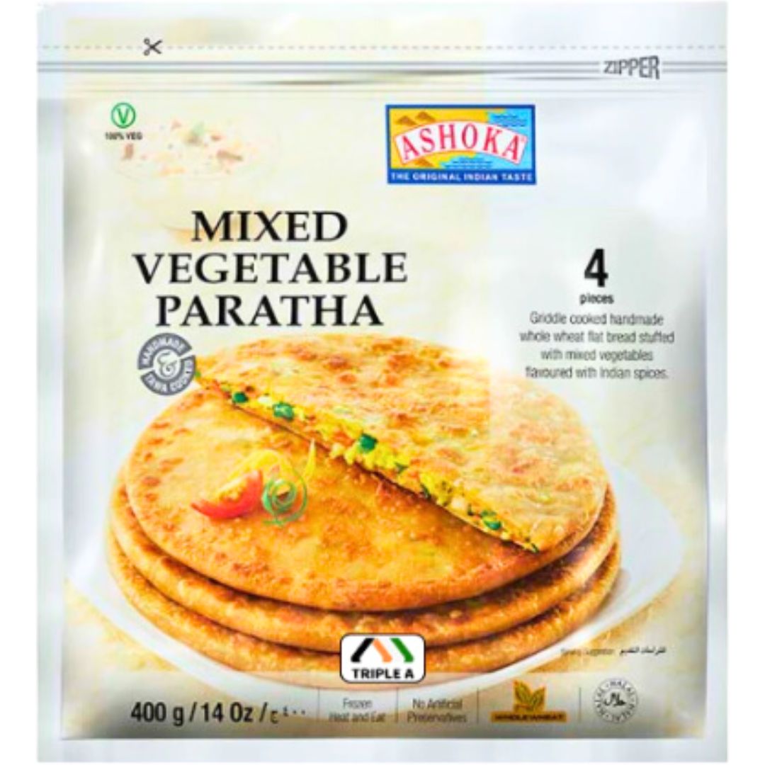 Mixed Vegetable Paratha 400g/4 pcs. Ashoka