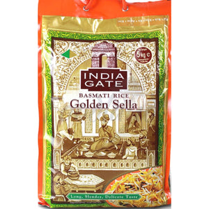 Arroz Basmati  "India Gate Golden Sella" | Basmati Parboiled Rice 5kg "India Gate Golden Sella"