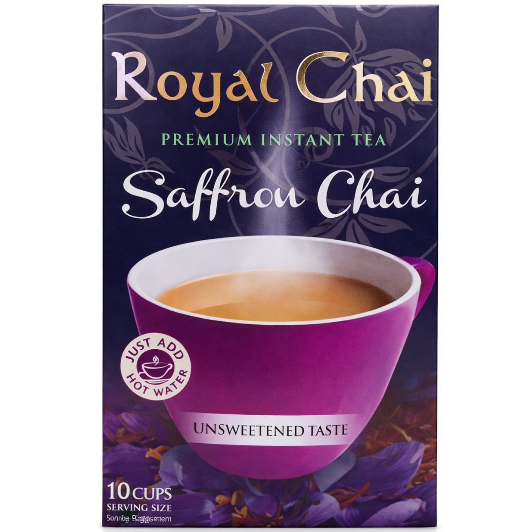 Te instantáneo "Chai" de Azafran | Instant Tea Saffron Unsweetened Chai 10sachet*180g Royal
