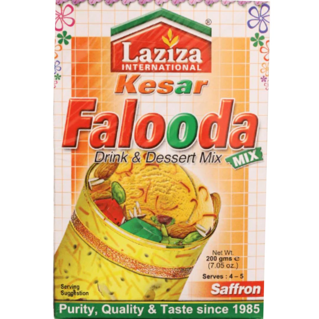 Mezcla de postre para Falooda | Kesar Falooda Mix 200g Laziza