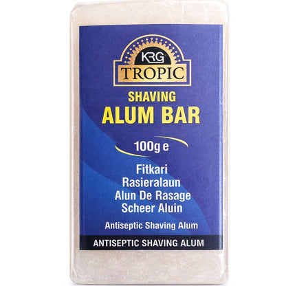 Piedra de alumbre blanca | White Alum Stone | Fatakdi Alum Slab (Antiseptic) 100g KRG