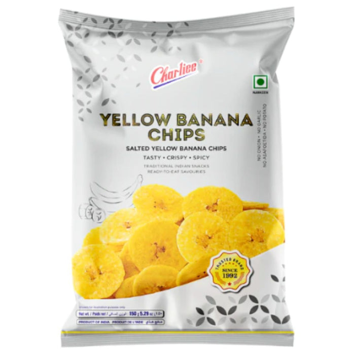 Aperitivos Plátano Chips de salados | Yellow Banana Chips 150g Charliee