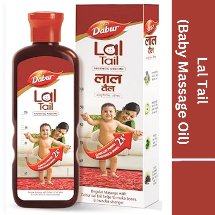 Aceite de masaje ayurvédico para bebés | Ayurvedic Baby Massage Oil | Lal Tail 200ml Dabur