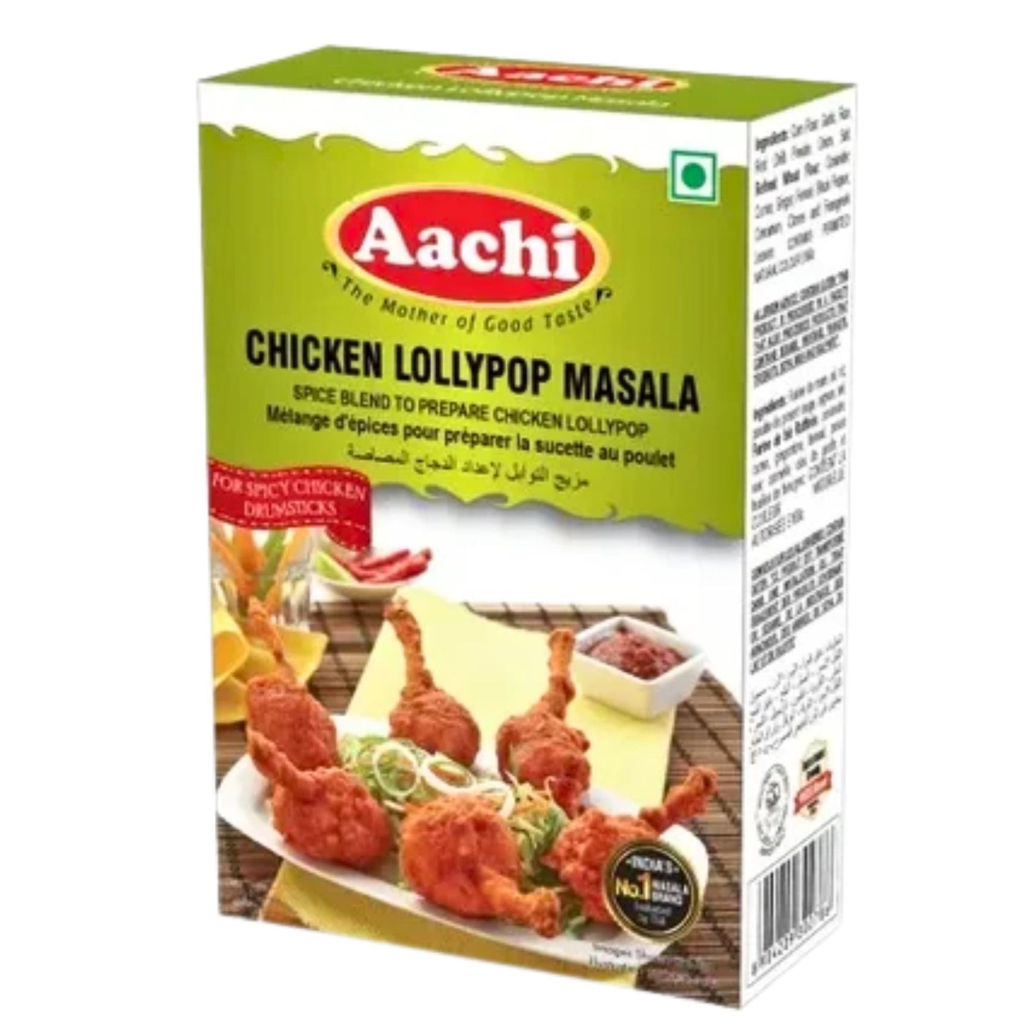 Especias para Pollo Lollypop | Chicken Lollypop Masala 100g Aachi