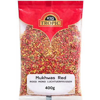 Masticable Digestivo refrescante | Mouth Freshener | Mukhwas Red 400g KRG