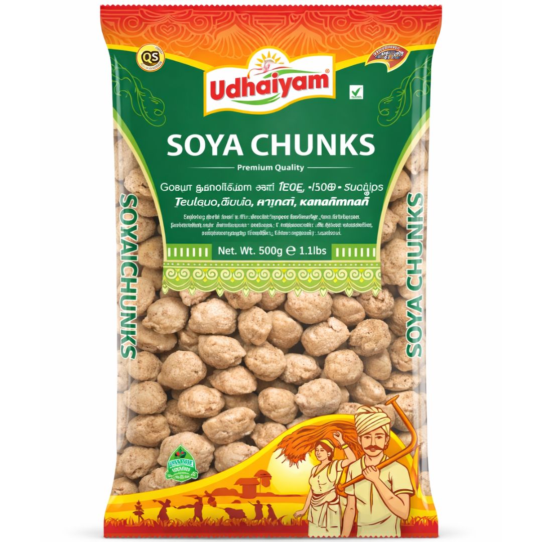 Soja Texturizada extra gruesa | Soya Chunks 500g Udhaiyam