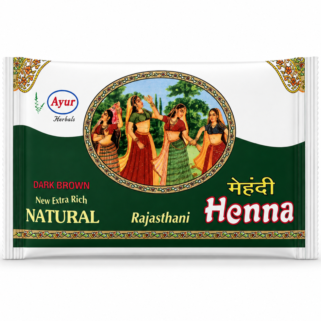 Henna natural color en polvo | Henna Powder Natural | Mehandi Powder 100g Ayur