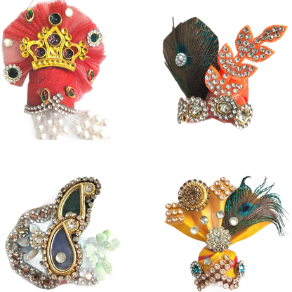 Head decoration | Designer Crown for god | Designer Mukut for pooja (size 0)