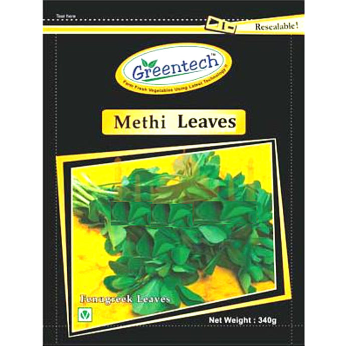 Hojas de Fenogreco | Fenugreek leaves | Methi Chopped 340g (Frozen) Greentech